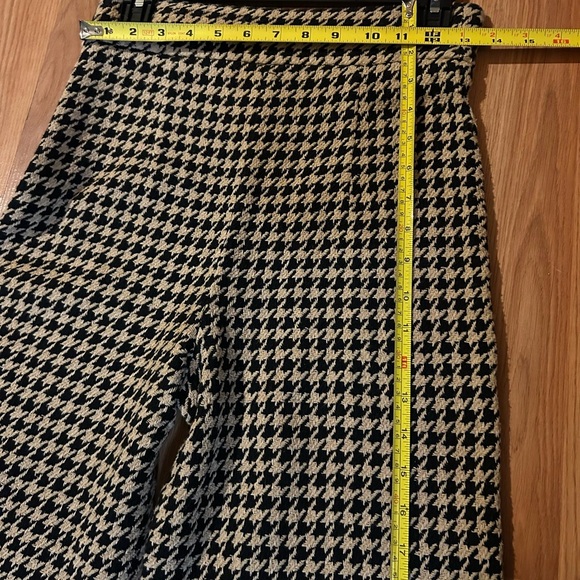 Zara Houndstooth Ankle/ Wide LegSweater Pants Size Small - Picture 11 of 15